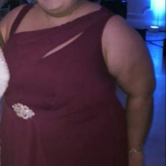 David's Bridal Long Bridesmaid Dress 11/10 - Picture 3 of 3